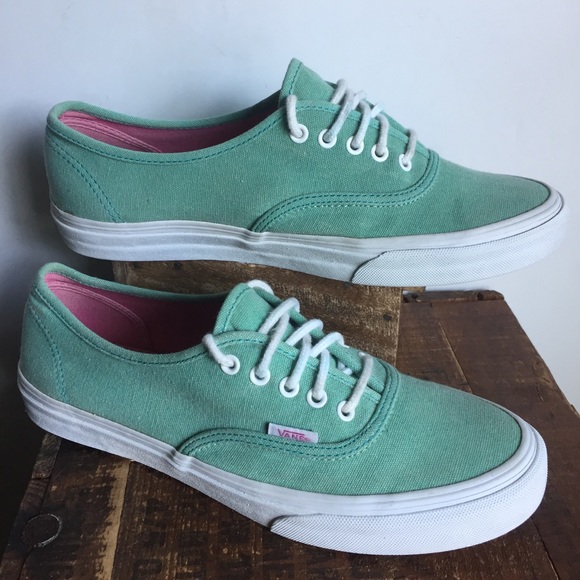 green canvas shoes